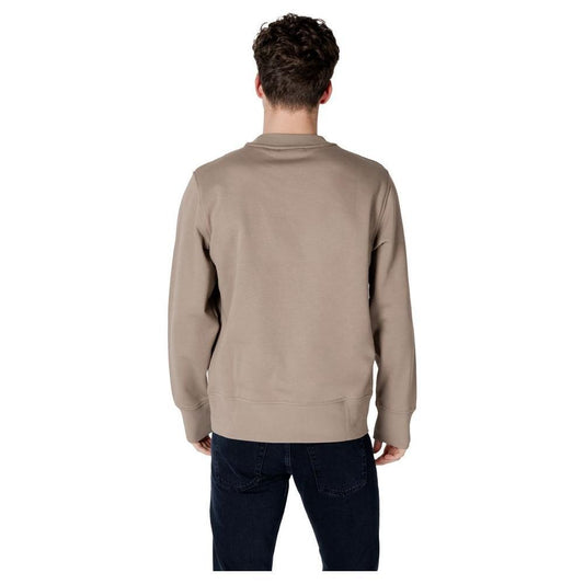 Calvin Klein Jeans Beige Cotton Sweatshirt CA-16502300127-IT48 | L