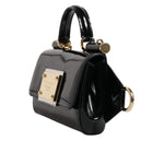 Dolce & Gabbana Black Calfskin Leather DG Logo Shoulder Bag