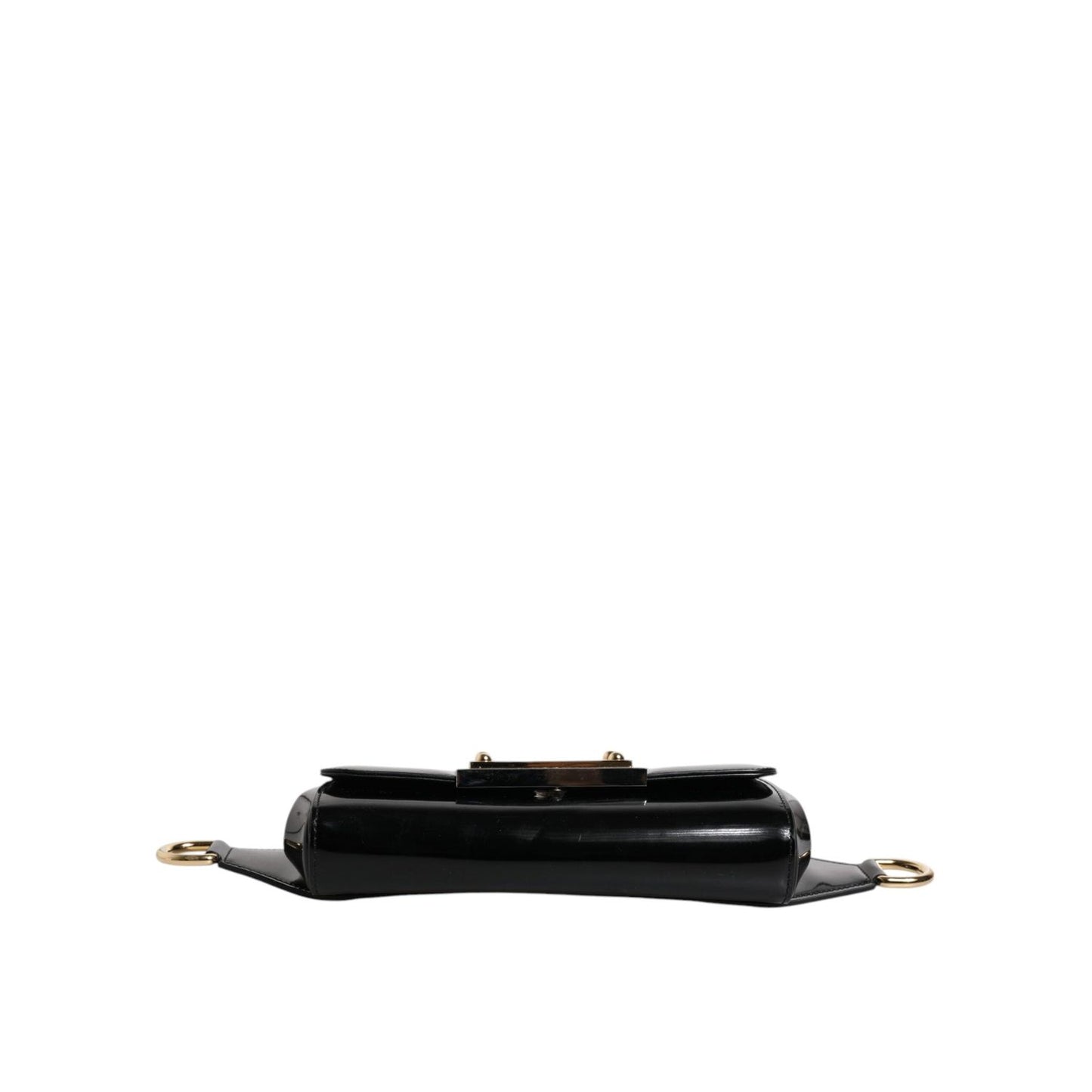Dolce & Gabbana Black Calfskin Leather DG Logo Shoulder Bag