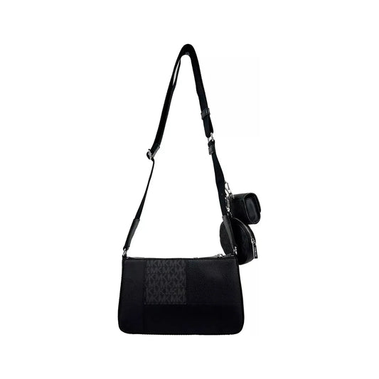 Michael Kors Crossbody Tech Attachment Bag Purse Black 81202