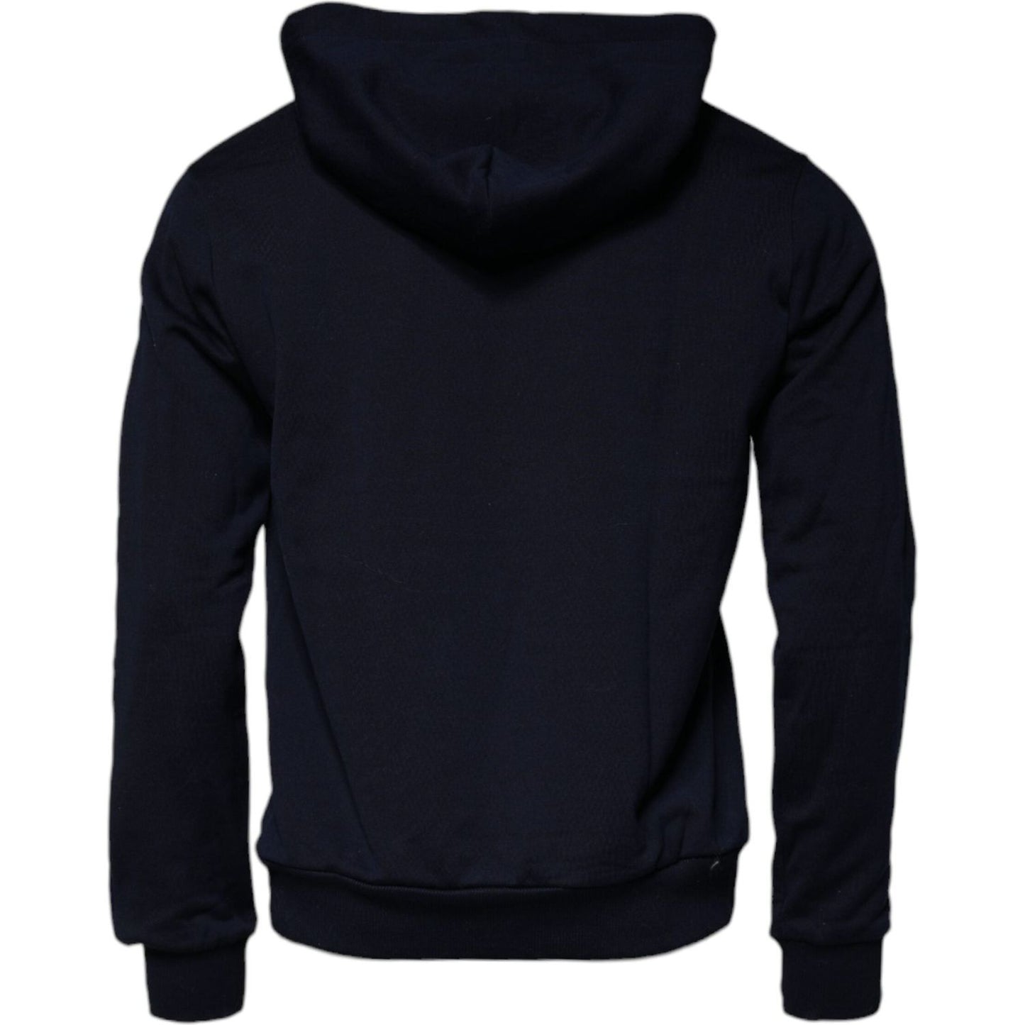 Dolce & Gabbana Blue Crown Cotton Hooded Sweatshirt Sweater TSH878557-52