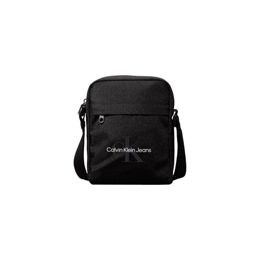 Calvin Klein Jeans Black Recycled Polyester Messenger Bag CAKLJE-15665300009