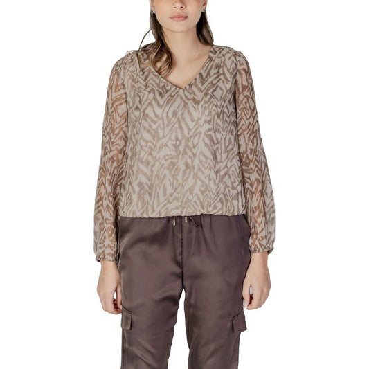 Street One Beige Polyester Shirt