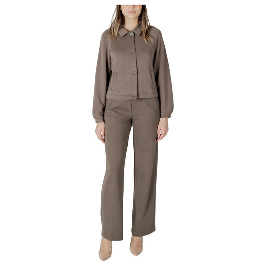 Street One Gray Modal Jackets & Coat
