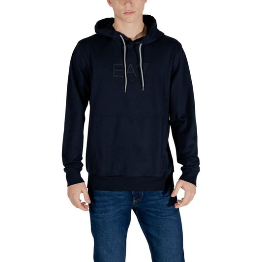 EA7 Emporio Armani Blue Cotton Sweater