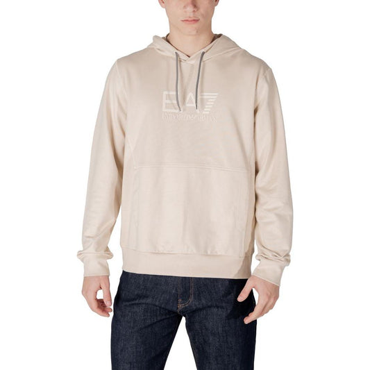 EA7 Emporio Armani Beige Cotton Sweater