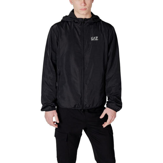 EA7 Emporio Armani Black Polyester Jacket