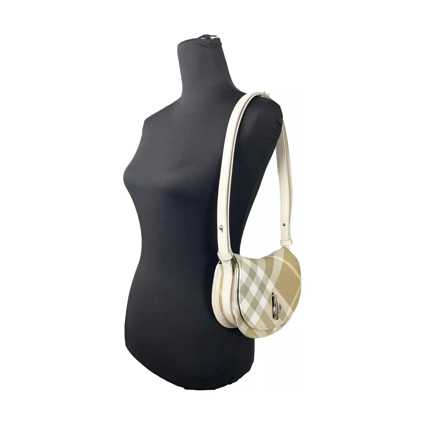Burberry Mini Check Rocking Horse Crossbody Bag Purse 10215