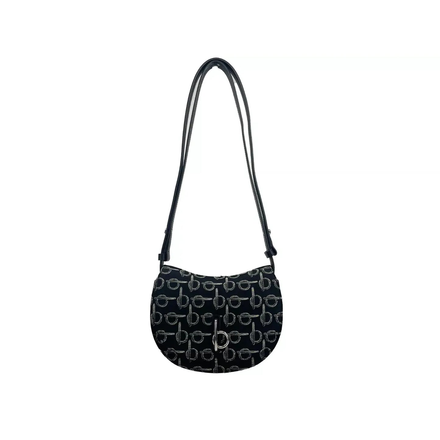 Burberry Mini Rocking Horse Crossbody Bag Purse Black