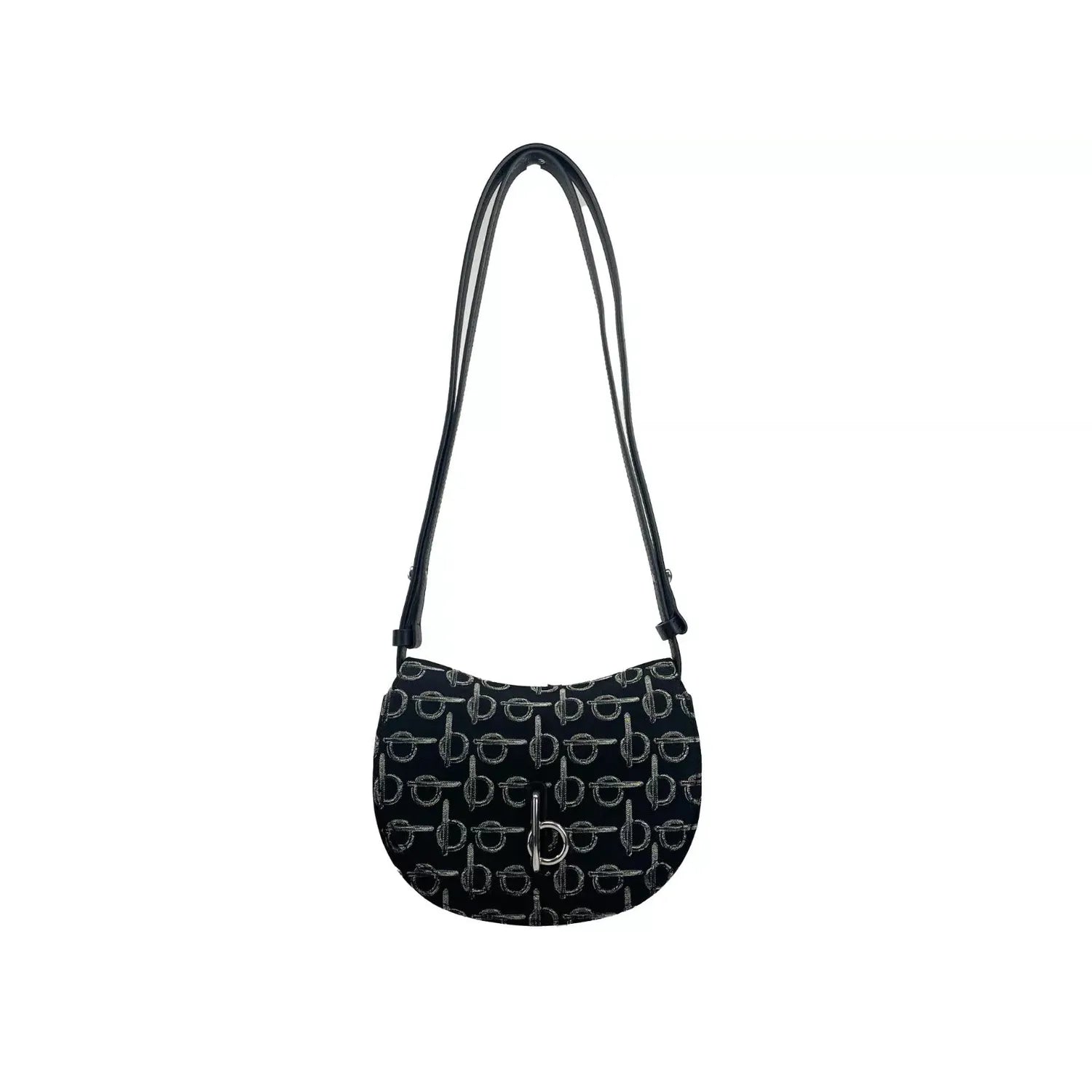 Front view with bag zipped and handles upright.