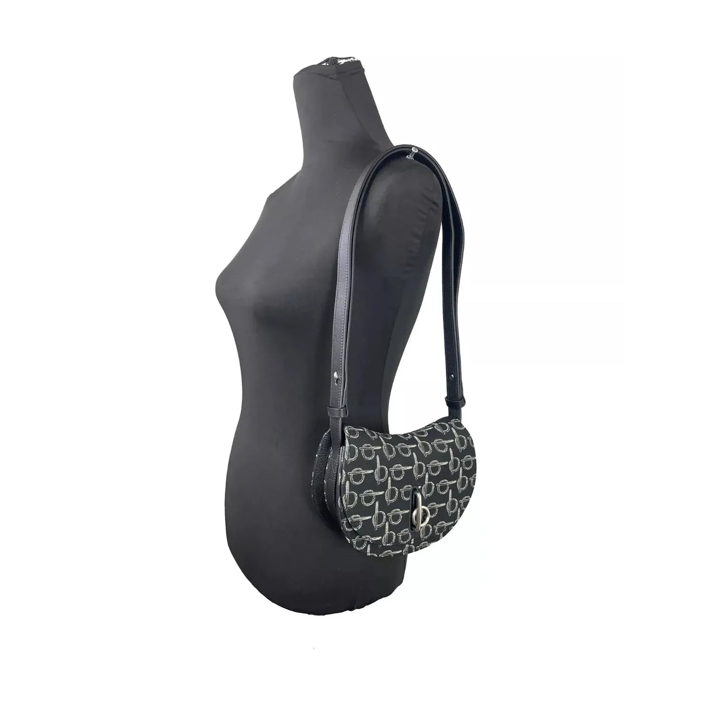 Burberry Mini Rocking Horse Crossbody Bag Purse Black