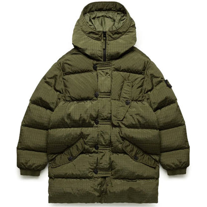 Stone Island Green Nylon Men Parka