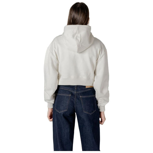 Calvin Klein Jeans Cream Cotton Hoody CA-16506000143-IT42|M