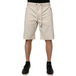 Dolce & Gabbana Off White Cotton Stretch Men Bermuda Shorts PAN75243-48
