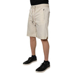 Dolce & Gabbana Off White Cotton Stretch Men Bermuda Shorts PAN75243-48
