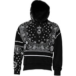Dolce & Gabbana Black Bandana Hooded Men Sweatshirt Sweater TSH90065-46