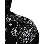 Dolce & Gabbana Black Bandana Hooded Men Sweatshirt Sweater TSH90065-46