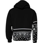 Dolce & Gabbana Black Bandana Hooded Men Sweatshirt Sweater TSH90065-46