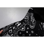 Dolce & Gabbana Black Bandana Hooded Men Sweatshirt Sweater TSH90065-46