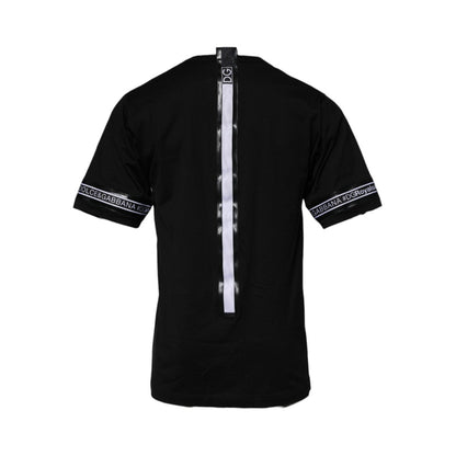 Dolce & Gabbana Black #DGMILLENNIALS Cotton Crew Neck T-shirt