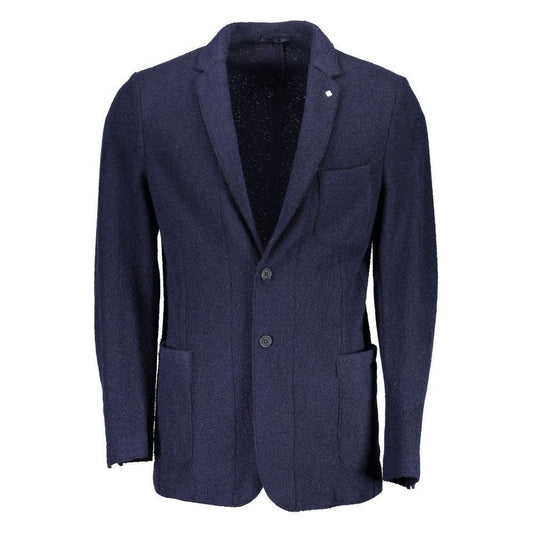 Gant Blue Wool Blazer Jacket 1728,67400106144,Blue,Clothing,Gant,IT50 | L,Jackets - Men - Clothing,Men,Men - Clothing,New with tags GA-1054-IT50 | L