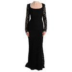 Dolce & Gabbana Black Cotton Dress DO-1280-IT36 | XS