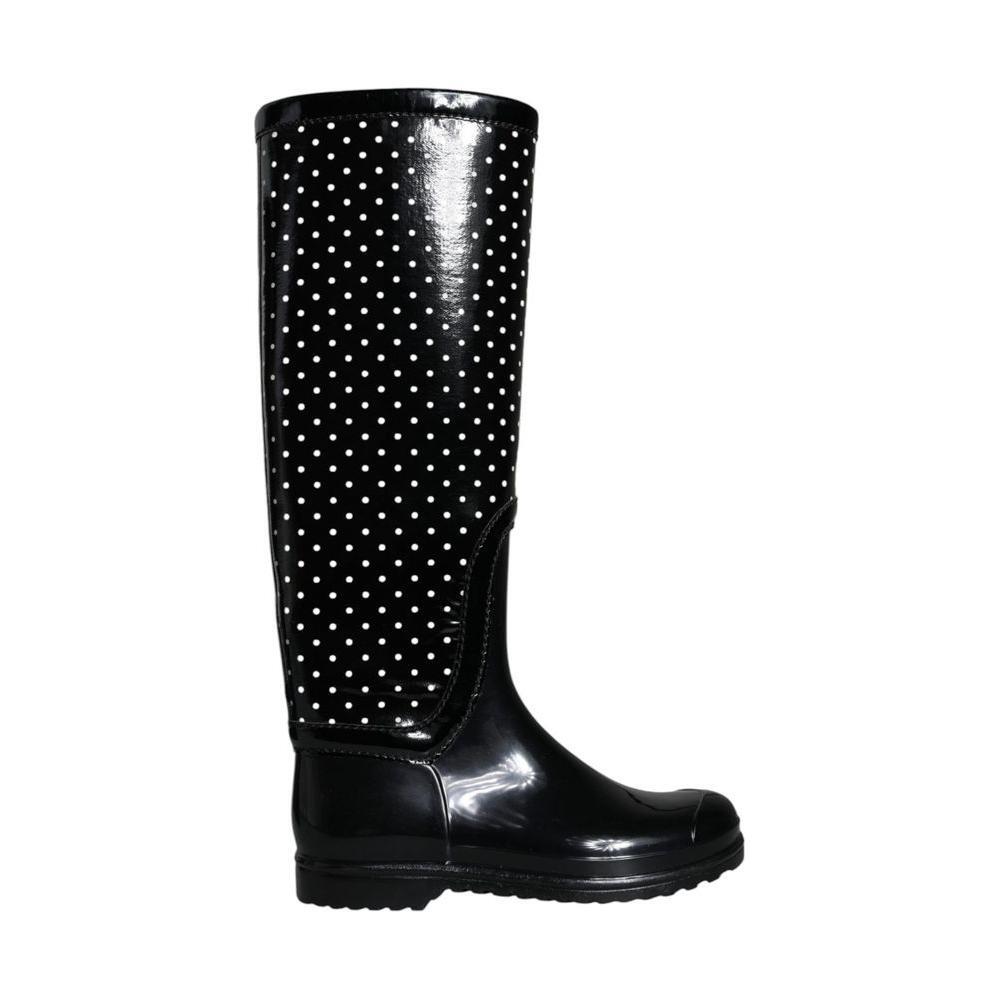 Dolce & Gabbana Black Rubber Boot DO-1331-EU36/US6
