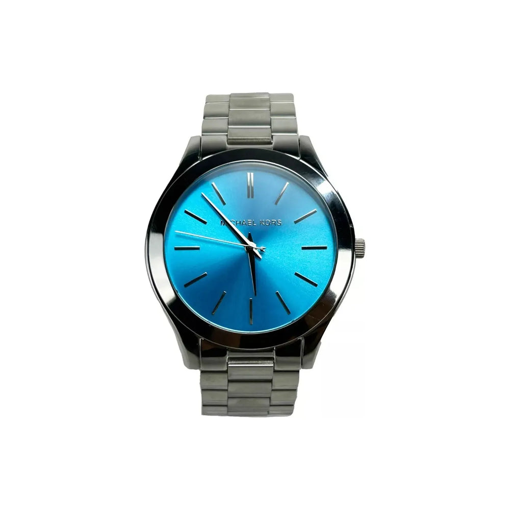Michael Kors Slim Runway Stainless Steel Watch Blue Silver MK3292 MK3292