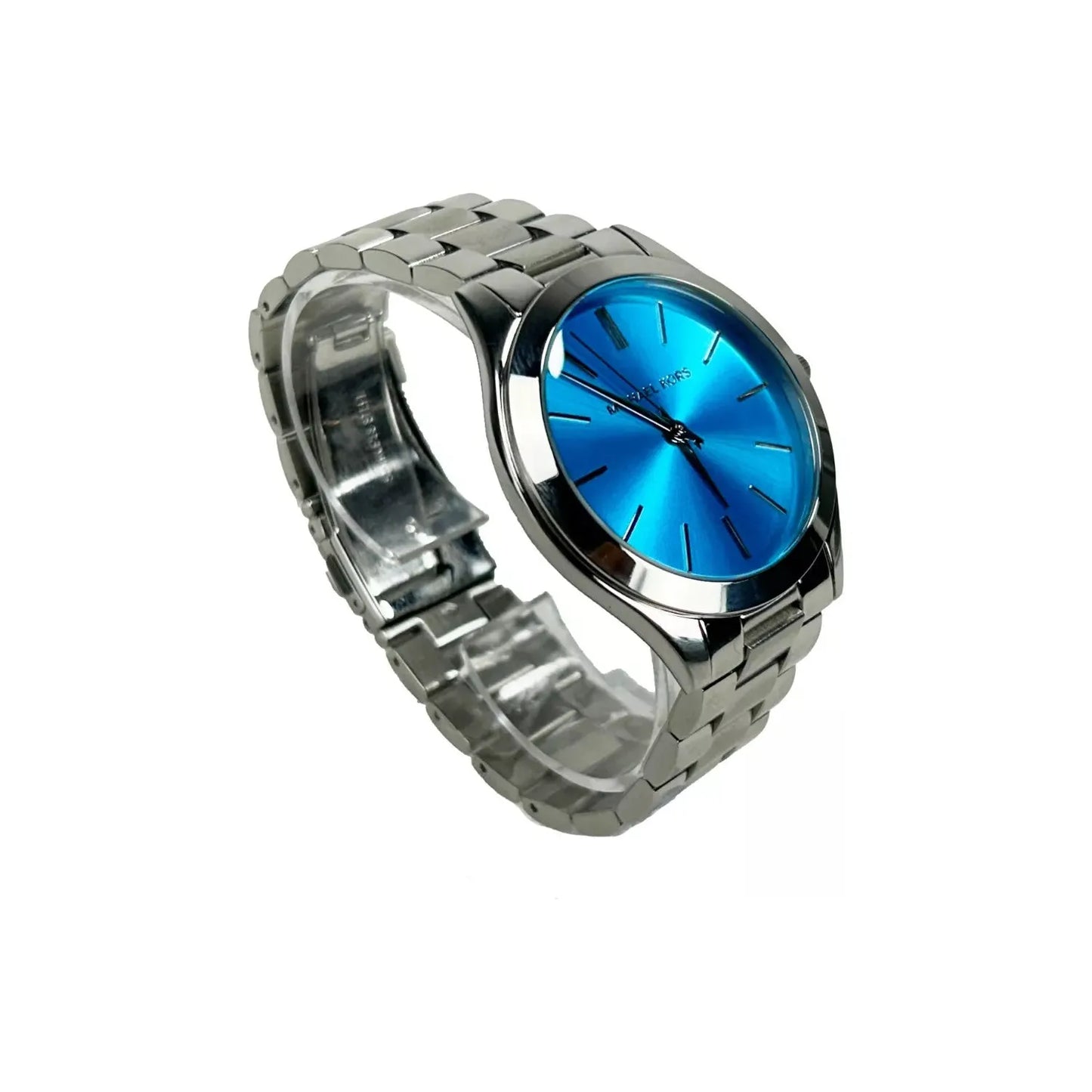 Michael Kors Slim Runway Stainless Steel Watch Blue Silver MK3292 MK3292
