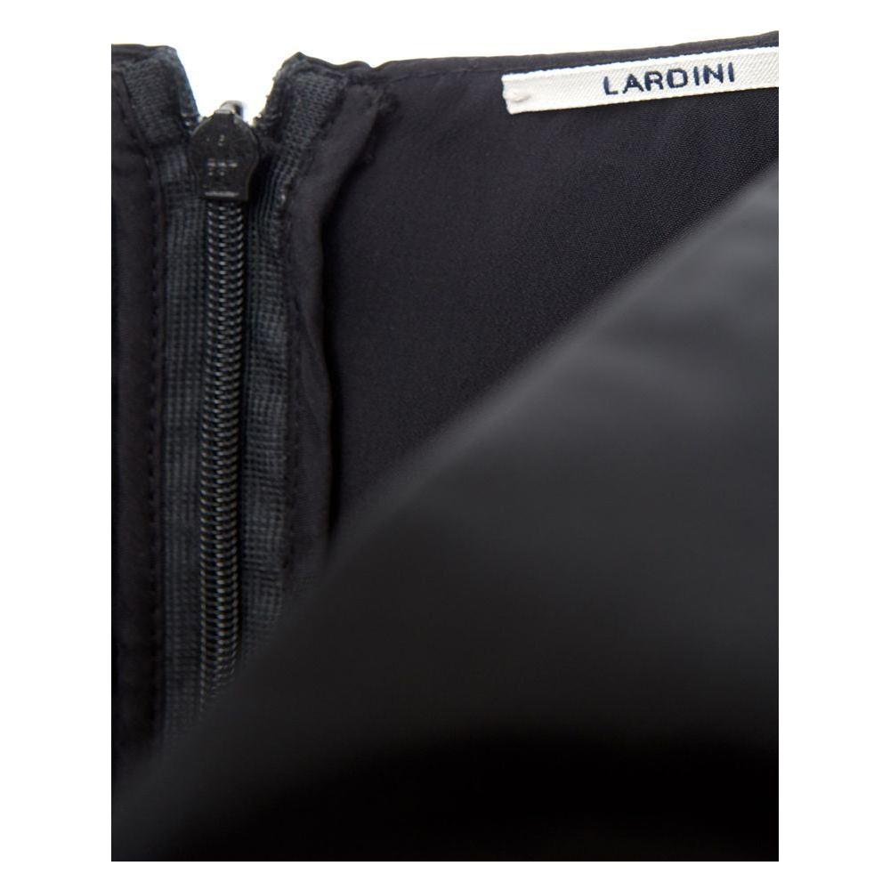 Lardini Elegant Black Polyester Dress LA-1153676-IT40|S