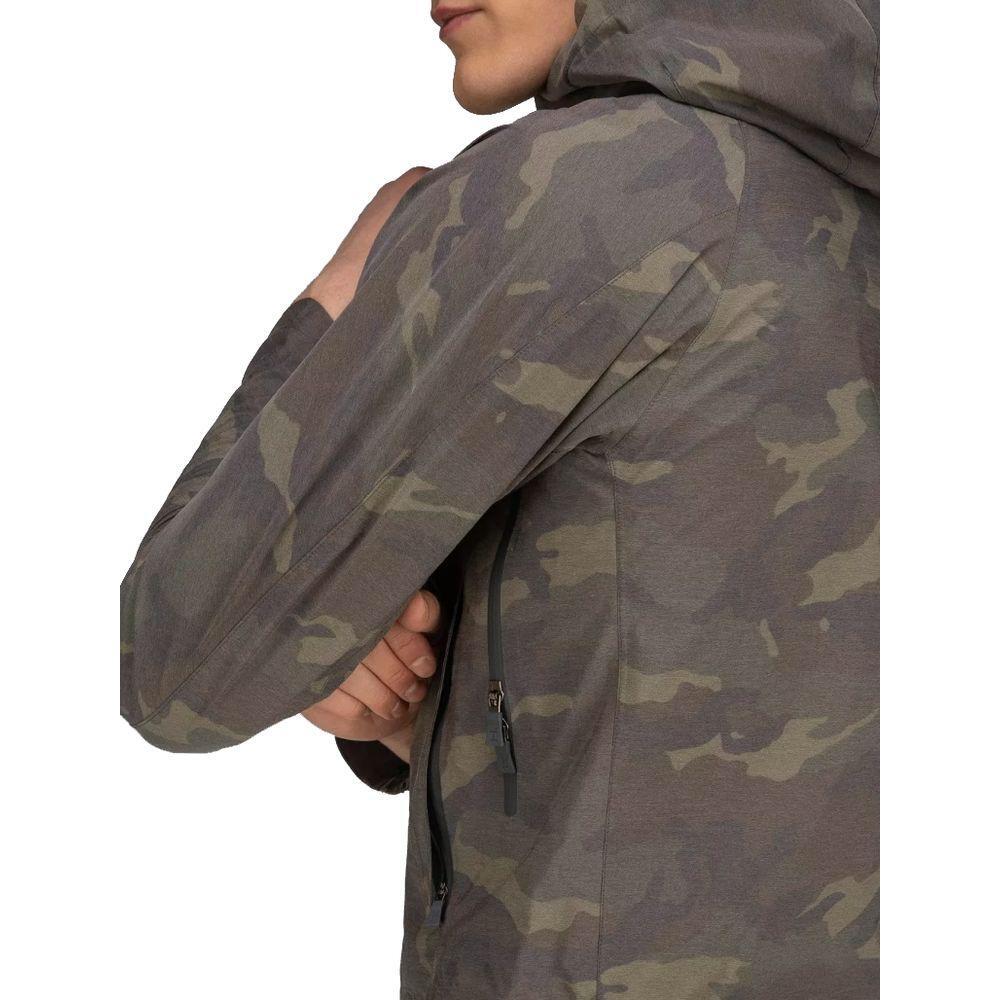 Front view with bag zipped and handles upright.