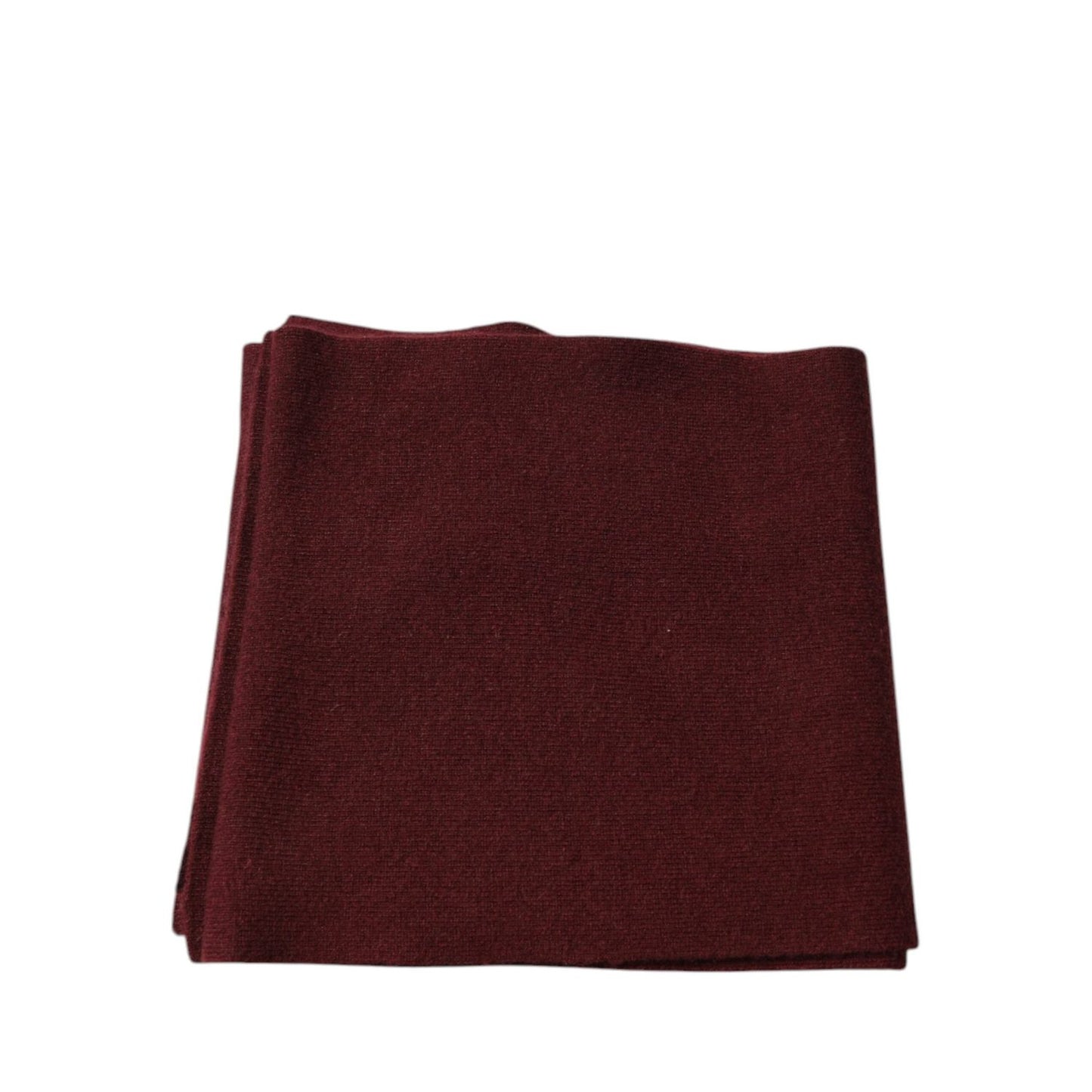 Dolce & Gabbana Maroon Cashmere Skinny Neck Wrap Scarf