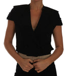 Dolce & Gabbana Black Short Croped Blazer Jacket TSH2408-38