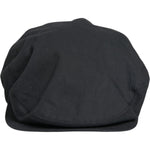 Dolce & Gabbana Black Cotton Newsboy Capello Cabbie Hat HAT9754-58