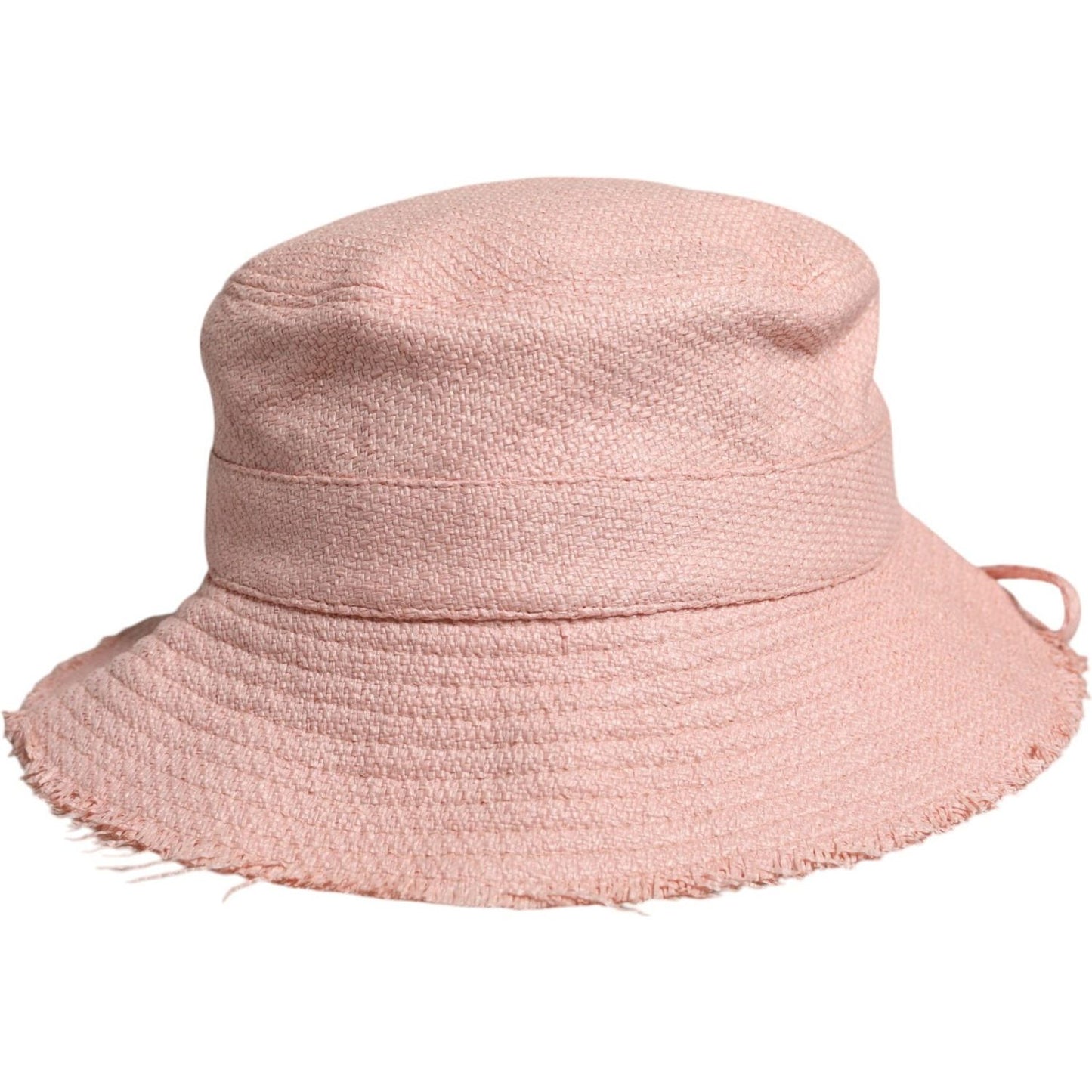 Dolce & Gabbana Pink Cotton Wide Brim Bucket Hat HAT9757-59