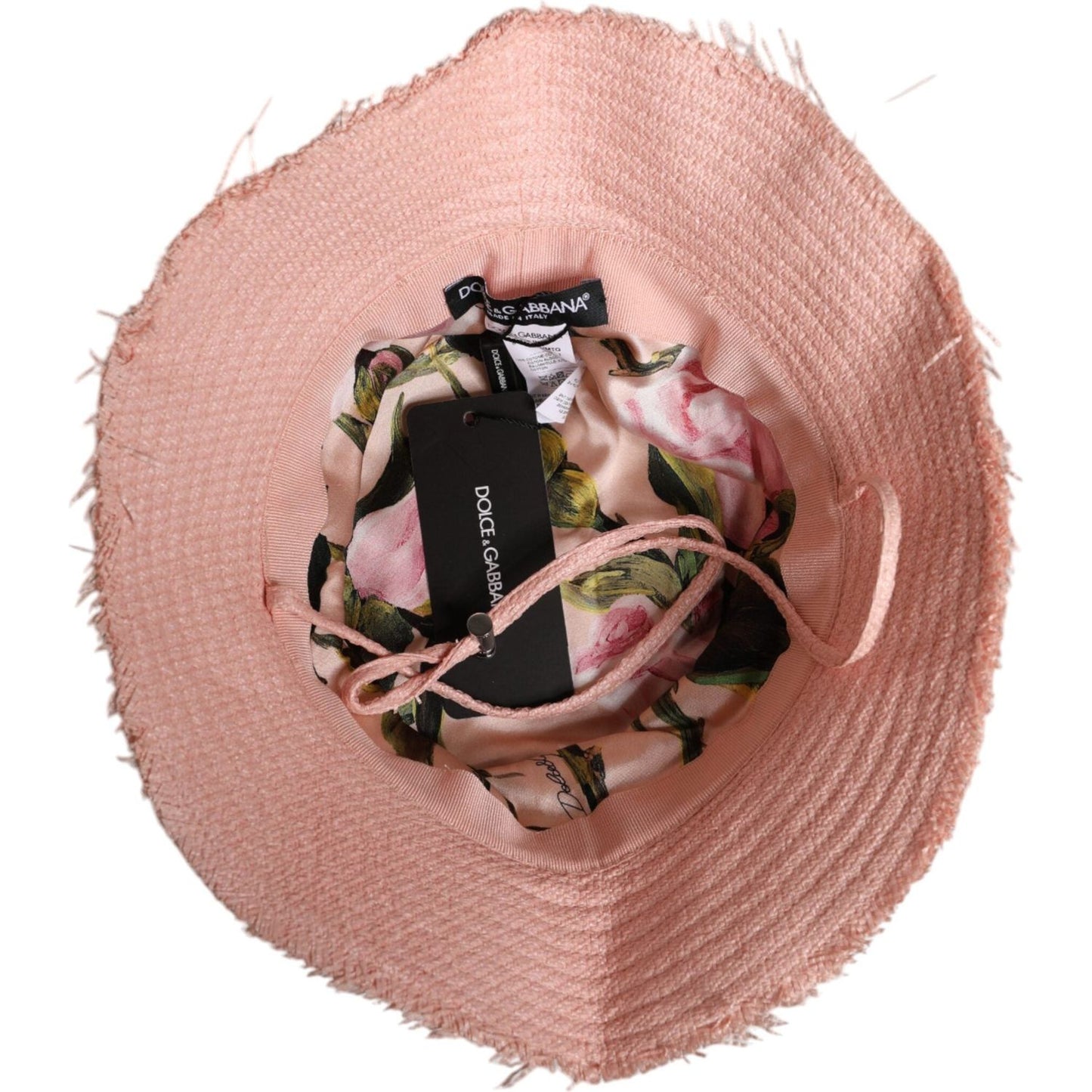 Dolce & Gabbana Pink Cotton Wide Brim Bucket Hat HAT9757-59