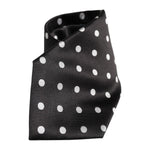 Dolce & Gabbana Black Polka Dots Silk Adjustable Necktie Tie