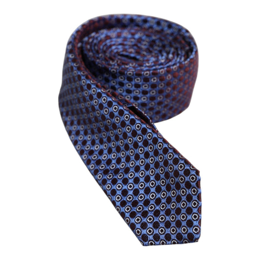 Dolce & Gabbana Multicolor Circles Silk Adjustable Necktie Tie KRA3476