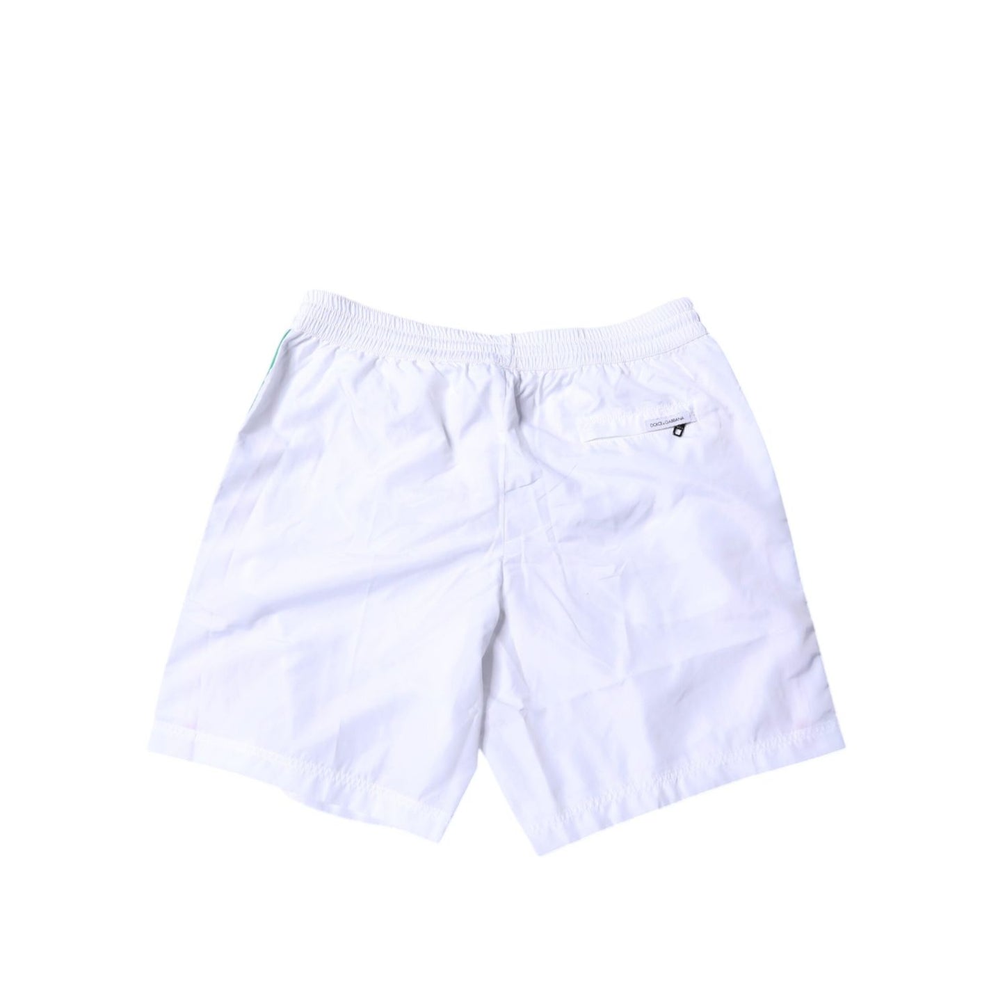 Dolce & Gabbana White Stripes Beachwear Shorts 2 Pc Swimwear