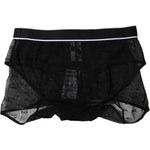 Dolce & Gabbana Black Tulle Nylon Mid Waist Panty Underwear BIK1958-2