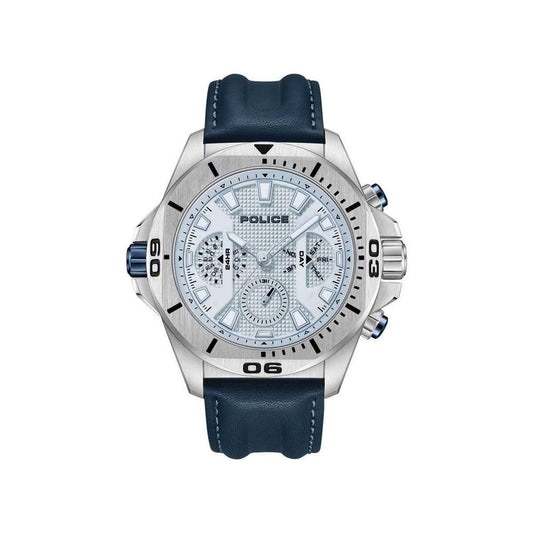 Police Blue Artificial Leather Watch