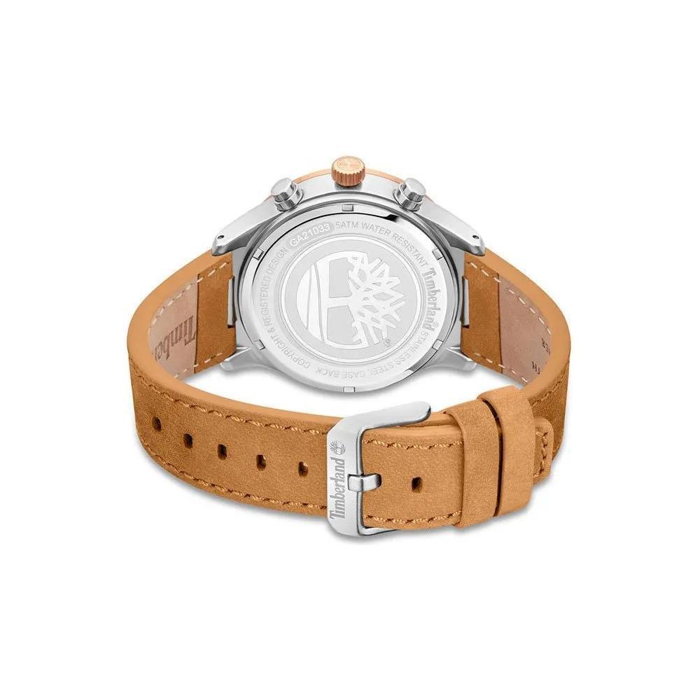 Timberland Brown Leather Dress Watch