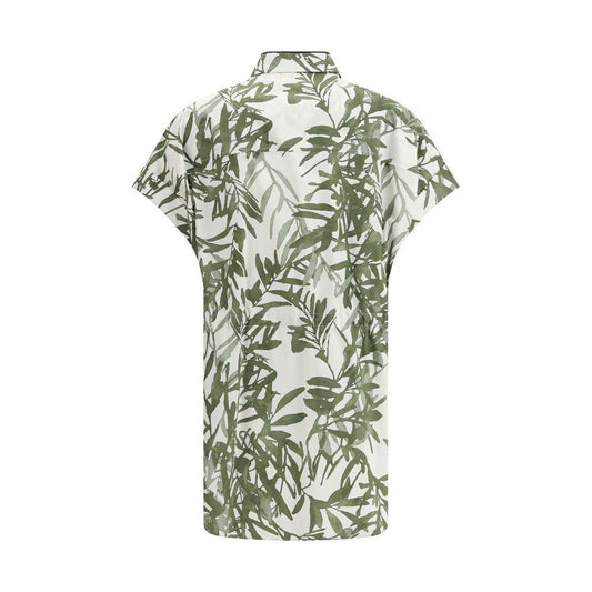 Brunello Cucinelli Leaf print Long Shirt BR-ML900NL646C001-XXL