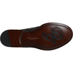 Dolce & Gabbana Black Embroidered Classic Leather Derby Dress Shoes MV7176-40