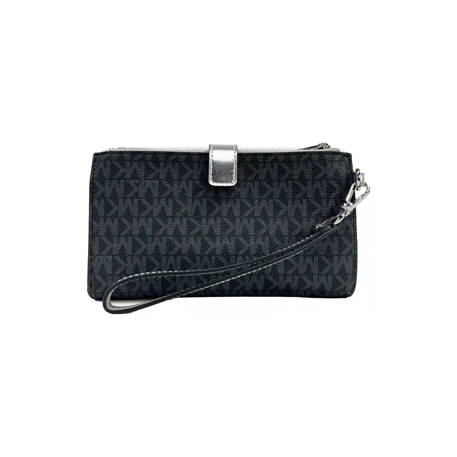 Front view with bag zipped and handles upright.