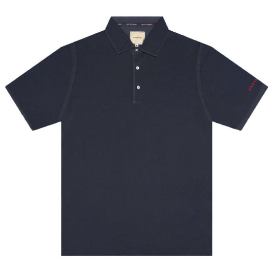 Tramarossa Blue Cotton Polo Shirt