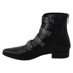 Dondup Black Fashion Buckled Zipper Ankle Boots Shoes 1728,67345645728,Black,Boots - Women - Shoes,Dondup,EU37/US7,Material: Leather,Preowned / Defect,Shoes,Women,Women - Shoes LA8385-37