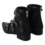 Dondup Black Fashion Buckled Zipper Ankle Boots Shoes 1728,67345645728,Black,Boots - Women - Shoes,Dondup,EU37/US7,Material: Leather,Preowned / Defect,Shoes,Women,Women - Shoes LA8385-37