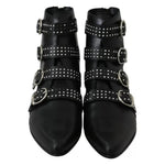 Dondup Black Fashion Buckled Zipper Ankle Boots Shoes 1728,67345645728,Black,Boots - Women - Shoes,Dondup,EU37/US7,Material: Leather,Preowned / Defect,Shoes,Women,Women - Shoes LA8385-37