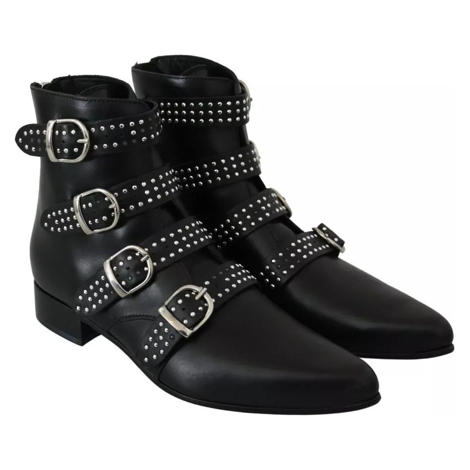 Dondup Black Fashion Buckled Zipper Ankle Boots Shoes 1728,67345645728,Black,Boots - Women - Shoes,Dondup,EU37/US7,Material: Leather,Preowned / Defect,Shoes,Women,Women - Shoes LA8385-37